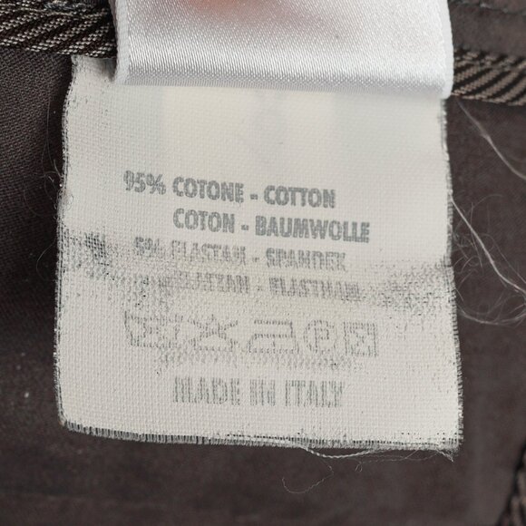 Brunello Cucinelli Grey Cotton Topstitched Cuffed Trousers - Picture 9 of 9